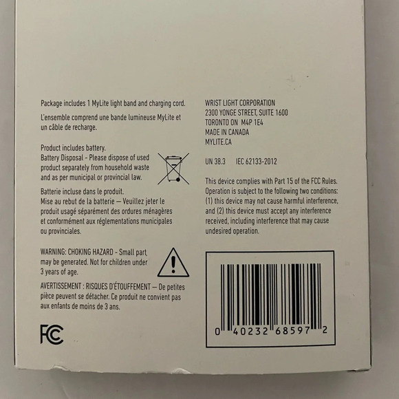 MyLite Wearable LED Light Band - BNWT - Picture 6 of 7